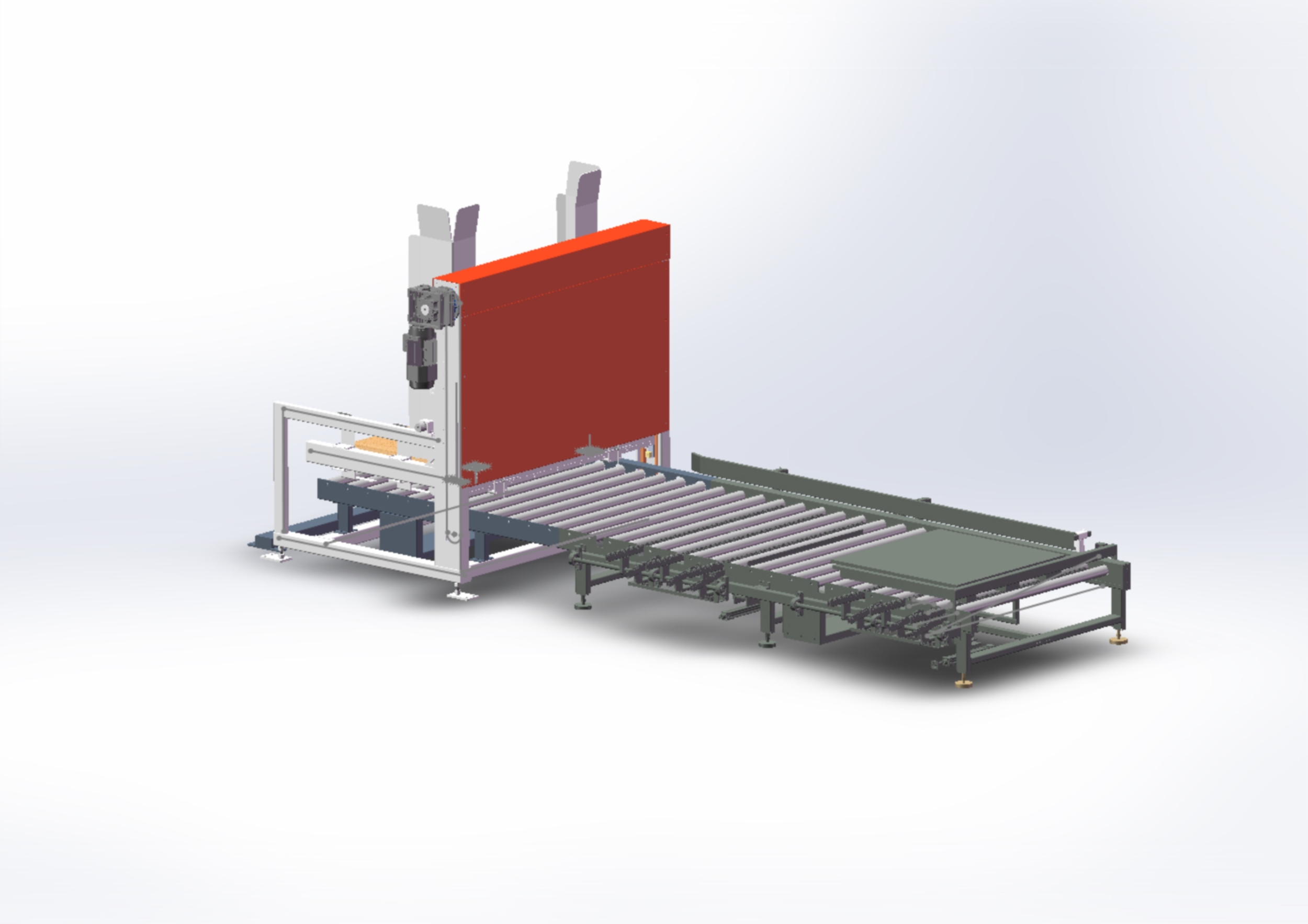 Alimentatore automatico di pallet per la stampa di metallo