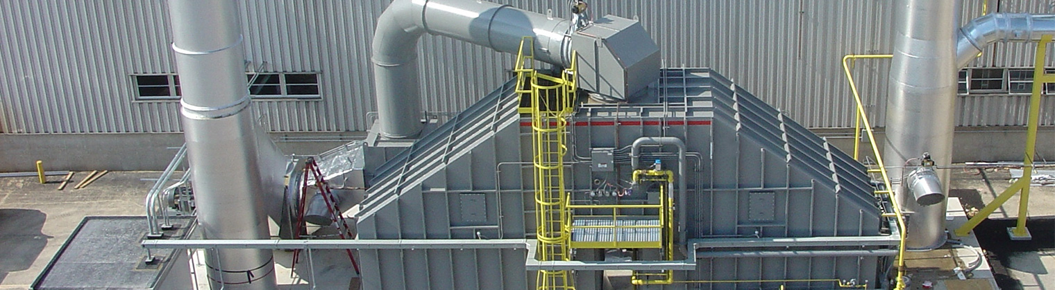RTO Oxidizer Gamma di flusso d'aria ed efficienza
